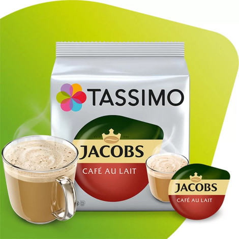 Capsules de café Tassimo Café Au Lait (compatibles avec les machines à capsules Tassimo Bosch), 16 pcs.