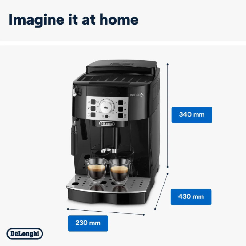 DeLonghi Magnifica S ECAM 22.112.B Bean to Cup Coffee Machine