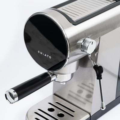 CHiATO Luna Style Espresso Coffee Machine – Silver