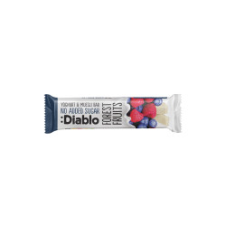 Müslibar med yoghurtöverdrag utan tillsatt socker Diablo Sugar Free Forest Fruit, 30 g