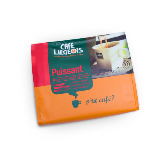 Kavos pagalvėlės Café Liegeois „Puissant“, 18 vnt. Kavos pagalvėlės Café Liegeois „Puissant“, 18 vnt.