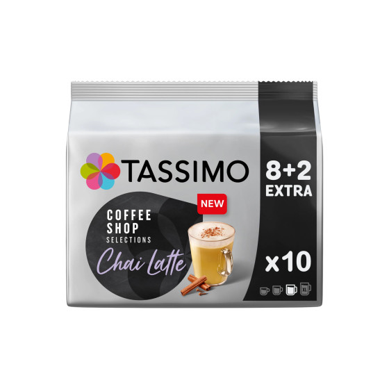 Kawa w kapsułkach Tassimo Chai Latte (kompatybilna z ekspresami kapsułkowymi Bosch Tassimo), 10 szt.