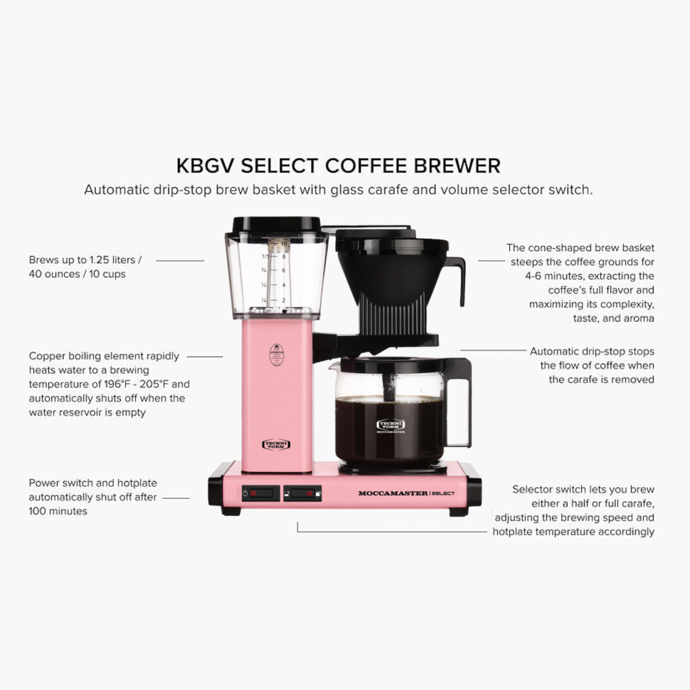 Moccamaster KBG741selectコーヒーメーカー Moccamaster KBG Select Brick Red – Mokka Specialty Coffee