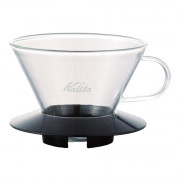 Glas Kaffee-Tropfer Kalita Wave #155 (Black)