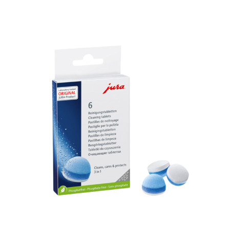 3-fazowe tabletki czyszczące JURA, 6 szt.